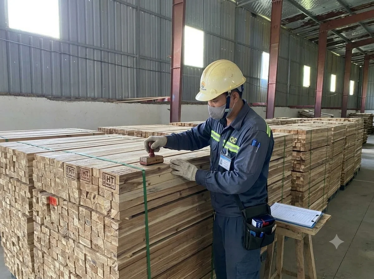 Finished goods inspection and storage